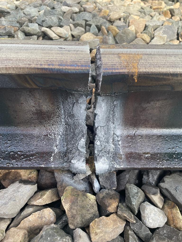 Broken Rail near Emly, County Tipperary, 22nd February 2023 | Railway ...